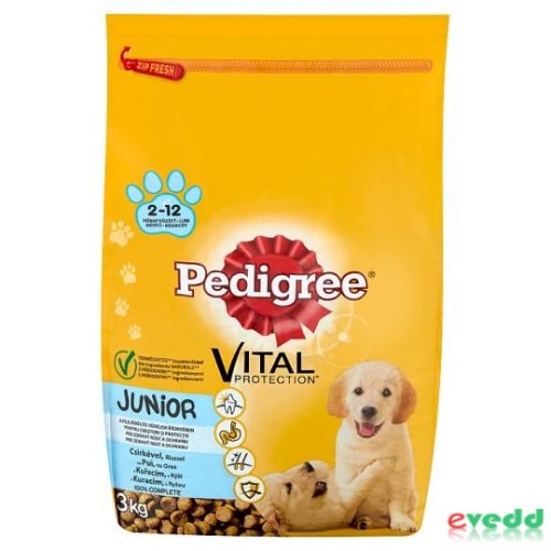 Pedigree Junior Száraz Kutyatáp 3Kg Csirke