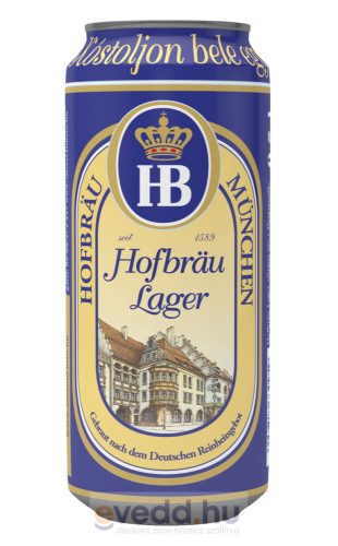 Hofbrau München Lager 0,5L Dobozos Sör (DRS)