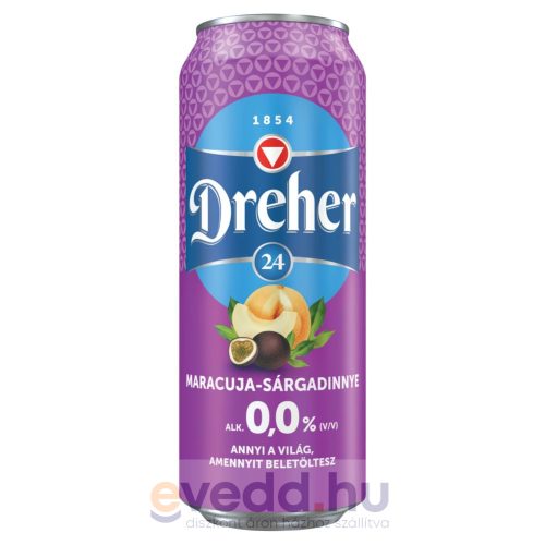 Dreher 24 Alkoholmentes Sör 0,5L Maracuja-Sárgadinnye (DRS)