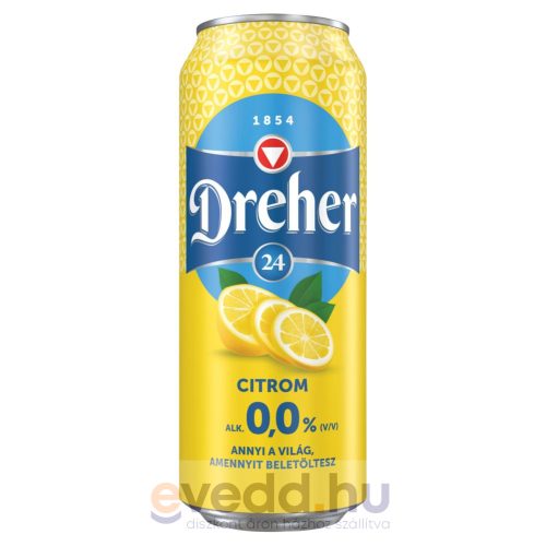 Dreher 24 Alkoholmentes Sör 0,5L Citrom (DRS)*