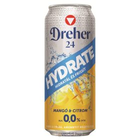   Dreher 24 Hydrate 0,5L Mangó-Citrom Ízű 0% Alkoholmentes Sör (DRS)*