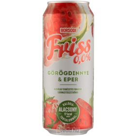   Borsodi Friss 0,0% Görögdinnye-Eper 0,5L Alkoholmentes Dobozos Sör (DRS)*