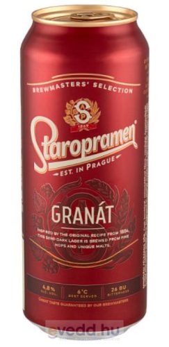 Staropramen Granát 0,5L Dobzos Sör (DRS)*