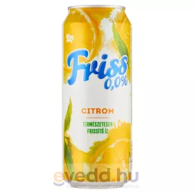   Borsodi Friss 0 ,0% 0,5L Citrom Ízű Alkoholmentes Dobozos Sör (DRS)*