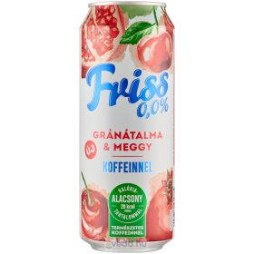   Borsodi Friss 0,0% 0,5L Gránátalma-Meggy Ízű Alkoholmentes Sör (DRS)*