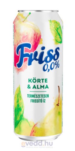 Borsodi Friss 0,5L Körte-Alma Ízű Alkoholmentes Dobzos Sör (DRS)*