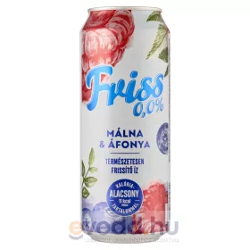   Borsodi Friss 0,0% 0,5L Málna-Áfonya Ízű Alkoholmentes Dobozos Sör (DRS)*