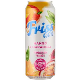   Borsodi Friss 0,0%  0,5L Mangó-Maracuja  Ízű Alkoholmentes Sör (DRS)*