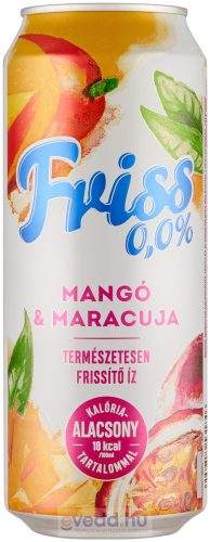 Borsodi Friss 0,0%  0,5L Mangó-Maracuja  Ízű Alkoholmentes Sör (DRS)*