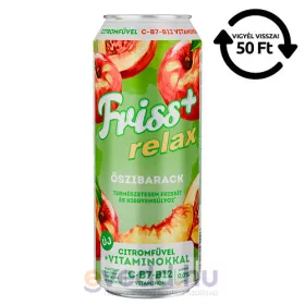   Borsodi Relax 0,5L Őszibarack Ízű Alkoholmentes Dobozos Sör (DRS)*