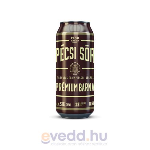 Pécsi Prémium Barna 0,5L Dobozos Sör (DRS)*