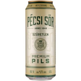   Pécsi Prémium Szűretlen Pils 0,5L 4,7% Dobozos Sör (DRS)*