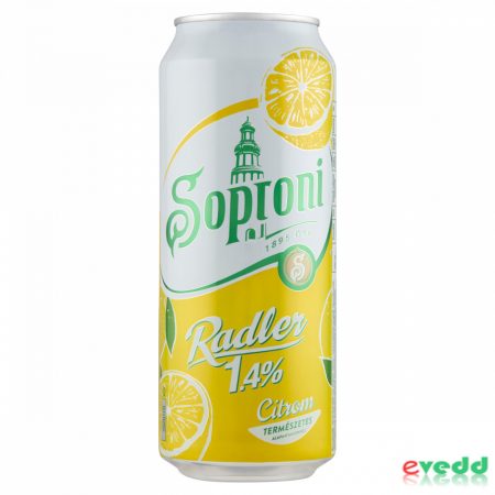 Soproni Radler 0,5L Citrom 1,4%