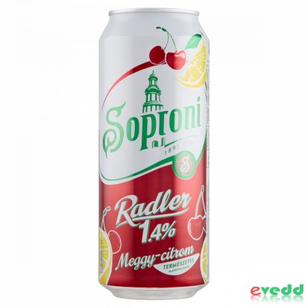 Soproni Radler 0,5L Meggy-Citrom 1,4%