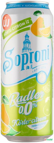 Soproni Zéró sör Körte-Citrom 0,5L Doboz