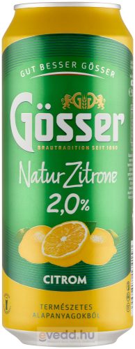 Gösser NaturZitrone 0,5L Dobozos Sör (DRS)*