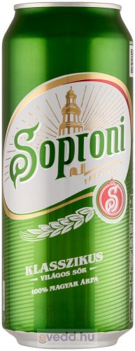 Soproni 0,5L Dobozos Sör (DRS)*