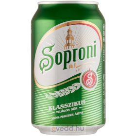 Soproni 0,33L Dobozos Sör (DRS)*