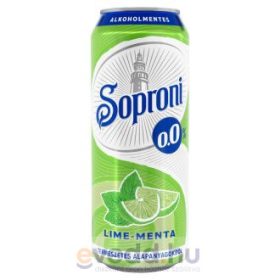   Soproni 0,5L Lime-Menta Ízű Alkoholmentes Dobozos Sör (DRS)*