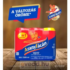 Arany Fácán 6*0,5L Multipack Dobozos sör (DRS*6)*