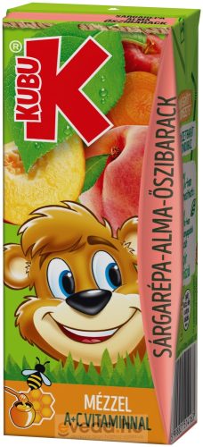 Kubu Gyümölcsital 0,2L Sárgarépa-Alma-Őszibarack Ital Vitaminokkal