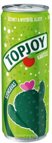 Topjoy 0,33L Kaktusz Ízű Szénsavas Üdítőital (DRS)*