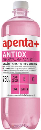 Apenta+ Antiox 0,75L Gránátalma Ízű Szénsavmentes Üdítőital (DRS)*