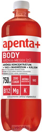 Apenta+ Body 0,75L Meggy Ízű Szénsavmentes Üdítőital (DRS)*