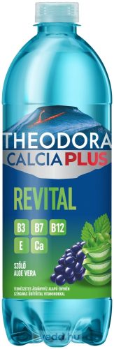 Theodora Calcia Plus Revital 0,7L Szőlő-Aloe Vera Ízű Szénsavas Ásványvíz (DRS)
