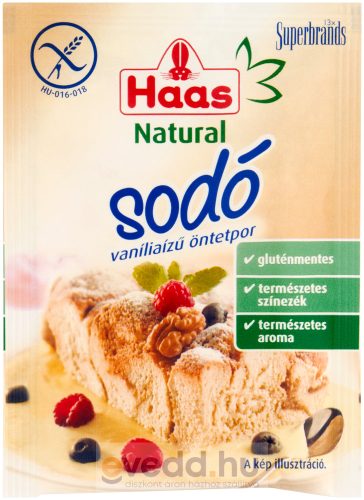 Haas Natural Sodó 15Gr Vanília Ízű Öntetpor