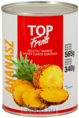 Top Fruits 565Gr Ananász, Körszeletes
