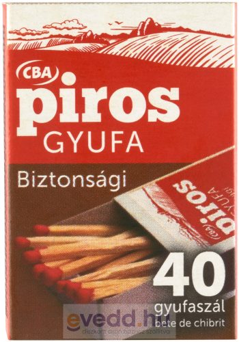CBA Piros 40Db Biztonsági Gyufa