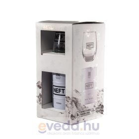 Neft Hordó 0,7L Vodka Díszdobozban Pohárral 40% (DRS)*