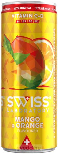 Swiss Vitaminos Szénsavas Ital 0,25L Mango & Orange (DRS)*