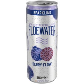   Floewater Kristálytiszta Duplán Szűr Ivóvíz 0,25L Berry Flow (DRS)* Szav:2026 04.10.