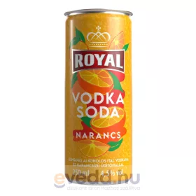 Royal Vodka Soda 0,25L Narancs 4,5% (DRS)*