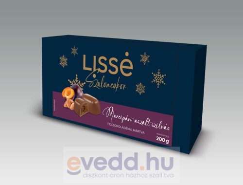 Lissé Szaloncukor 200Gr Marcipán-Aszalt Szilva Tejcsokiba Mártva