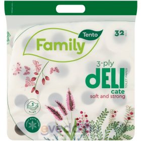 Tento Family Delicate Wc Papír 32 Tekercses 3 Rétegű