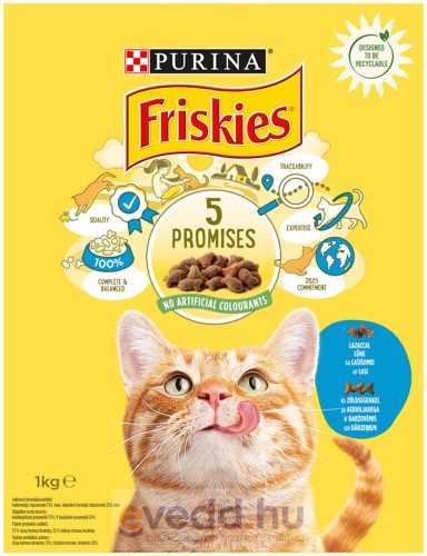 Friskies Száraz Macskaeledel 1Kg Szár.Lazac és zöld/5