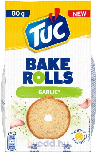 Tuc Bake Rolls 80Gr Fokhagymás Ízesítésű Kétszersült