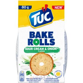   Tuc Bake Rolls 80Gr Hagymás-Tejfölös Ízesítésű Kétszersült