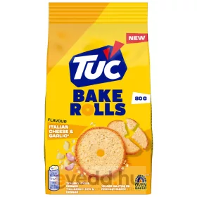  Tuc Bake Rolls 80Gr Italian Cheese&Garlic Ízű Kétszersült