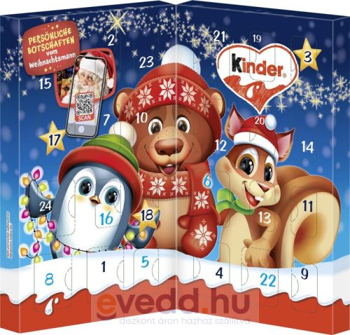 Kinder 113Gr Adventi Mini Mix Naptár