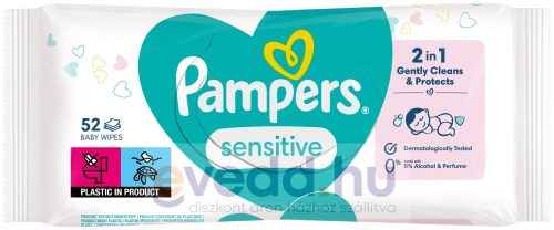 Pampers Törlőkendő 52Db Sensitive