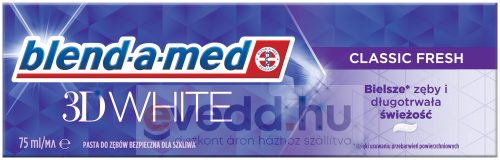 Blend A Med 3D Fogkrém White 75Ml Classic Fresh