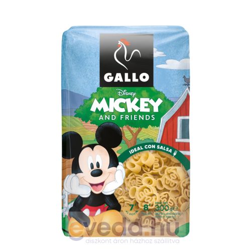 Gallo Disney 300Gr Durumbúza Tészta (Mickey)