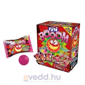 Fini Boom Rágógumi 5Gr Eper Ízű Töltelékkel