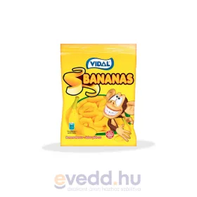 Vidal Gumicukor 90Gr Bananas