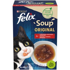 Felix Soup Macskaeledel 6*48Gr Házias  Válogatás 