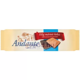 Andante 100Gr Féligmártott Tejcsokis Keksz